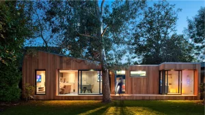 Exterior of Ecospace's garden room