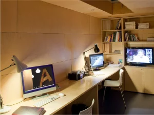 Interior of Ecospace's garden room