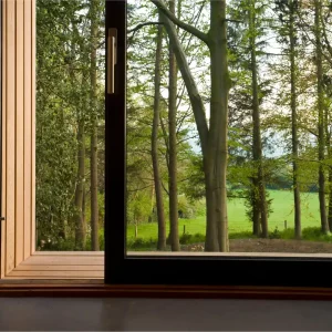 Window view from Ecospace's garden room