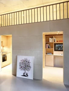 Interior of Ecospace's garden room