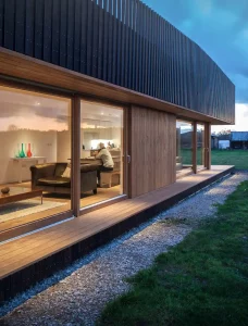Exterior of Ecospace's flexible modular home