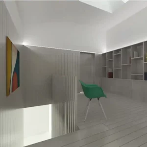Interior of Ecospace's flexible modular home