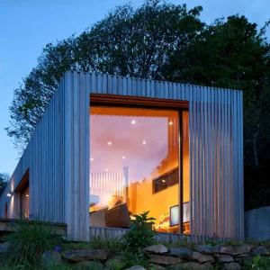 Exterior of Ecospace's garden retreat