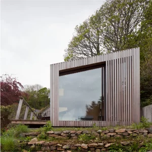 Exterior of Ecospace's granny annexe