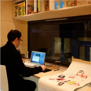 Interior of Ecospace's garden room
